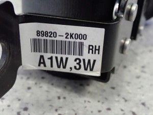 KIA SOUL I 09- PAS BEZPIECZEŃSTWA TYLNY PRAWY 7/7 MINIATURA