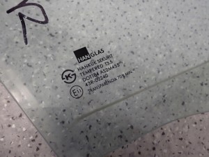 CHEVROLET EPICA 06- SZYBA PRZEDNIA PRAWA 2/2 MINIATURA