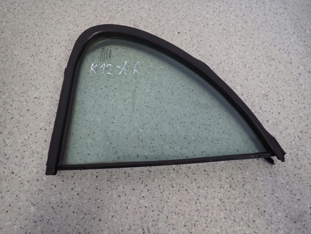 NISSAN MICRA K12 5D 03-10 SZYBA DRZWI TYLNA PRAWA Z USZCZELKĄ 4/6