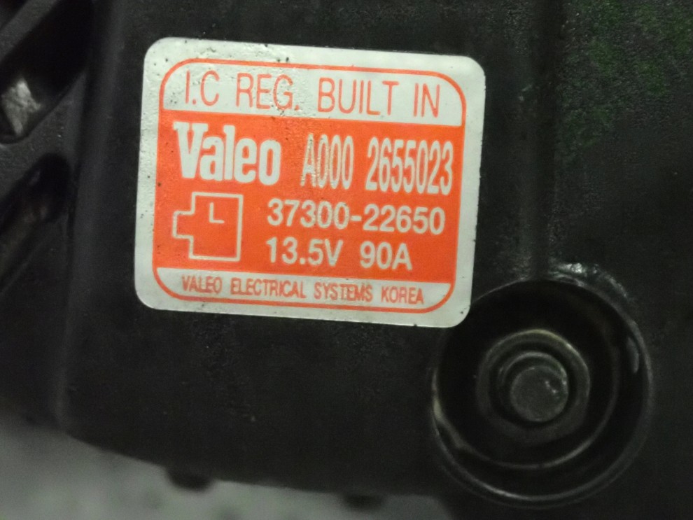 HYUNDAI MATRIX 02- 1.6 BENZYNA ALTERNATOR 7/7
