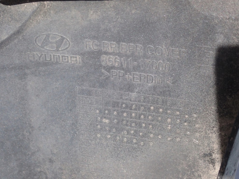 HYUNDAI MATRIX 01-08 ZDERZAK TYLNY MC 8/8