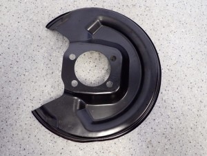 TOYOTA YARIS III 2011- TARCZA OSŁONA TARCZY HAMULCOWEJ TYLNA LEWA 2/2 MINIATURA