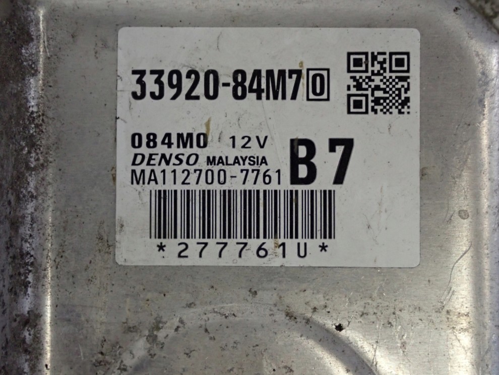 SUZUKI CELERIO 1.0i 14-19 ZESTAW STARTOWY STEROWNIK STACYJKA 3/7