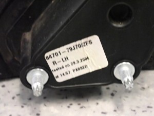 SUZUKI SX4 FIAT SEDICI 06-13 LUSTERKO PRAWE ZFS 6/12 MINIATURA