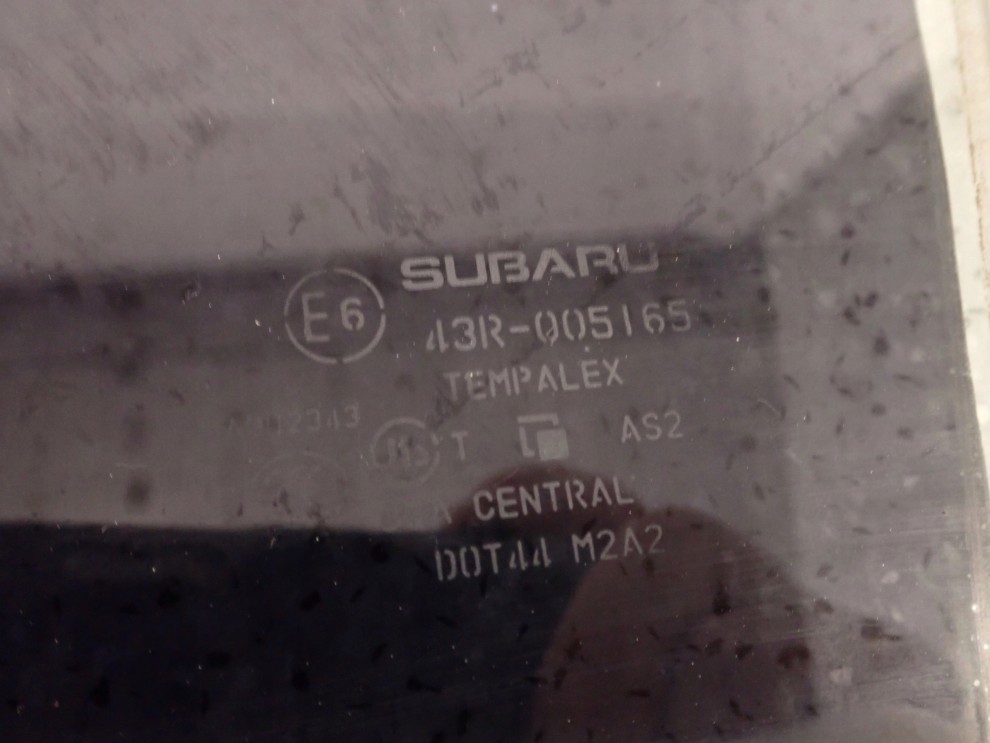 SUBARU FORESTER III SH 09- SZYBA DRZWI TYLNA LEWA 4/6