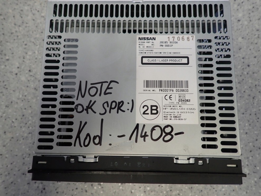 NISSAN NOTE E11 09-12 RADIO CD RAMKA 4/7