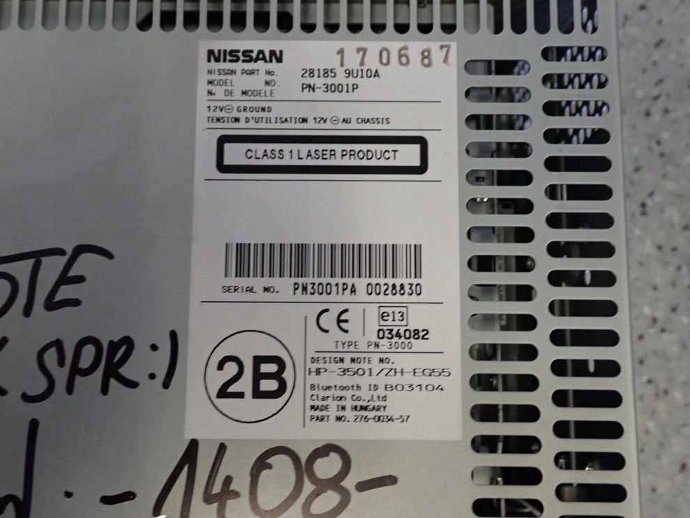 NISSAN NOTE E11 09-12 RADIO CD RAMKA 5/7