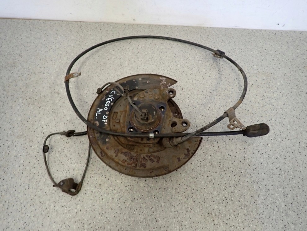 TOYOTA COROLLA VERSO 04- TARCZA KOTWICZNA PIASTA TYLNA LEWA 7/12