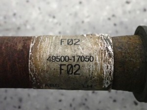 HYUNDAI MATRIX 1.6 BENZYNA 06- PÓŁOŚ LEWA 4/4 MINIATURA