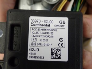 SUZUKI SPLASH 1.2i 08- ZESTAW STARTOWY KOMPUTER STACYJKA 5/7 MINIATURA