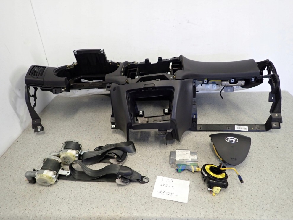 HYUNDAI I30 07-12 PODUSZKI POWIETRZNE ZESTAW DESKA ROZDZIELCZA SRSY EUROPA 1/16