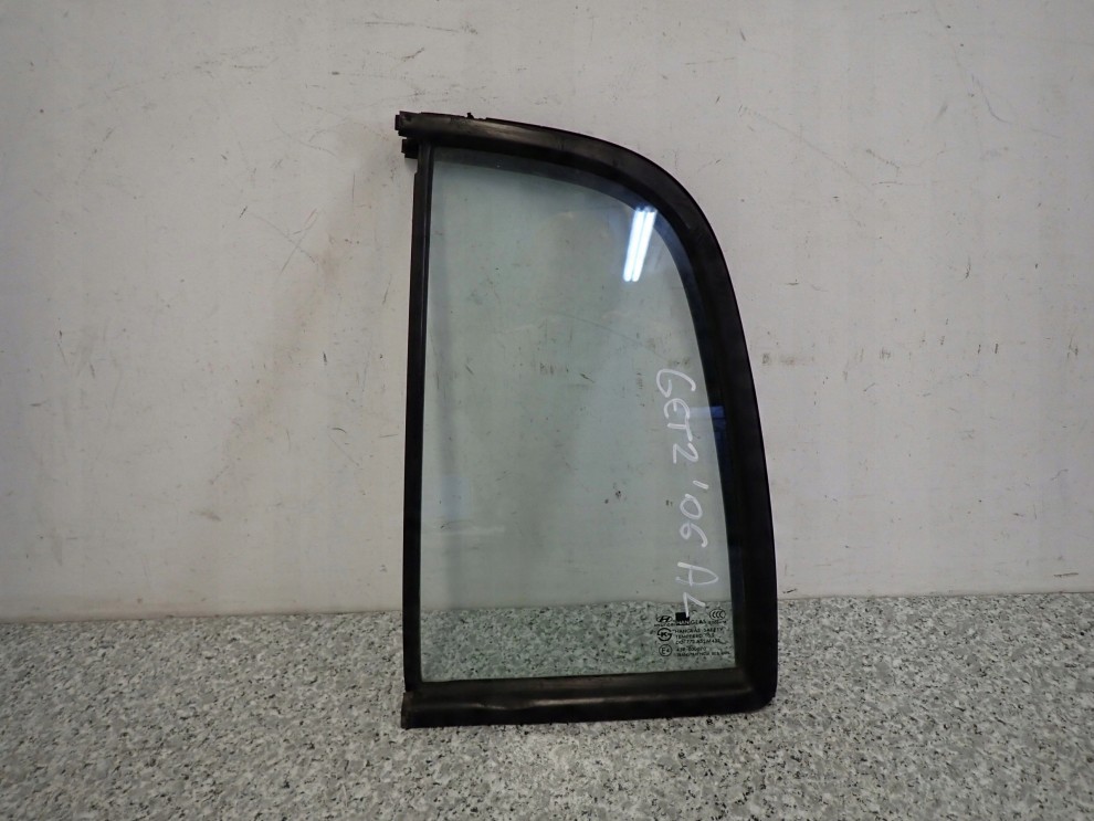 HYUNDAI GETZ 02- SZYBA DRZWI TYLNA LEWA 1/2