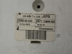 MAZDA2 MAZDA 2 DY BENZYNA 02-07 ZEGARY LICZNIK ZESTAW WSKAŻNIKÓW 8/9 MINIATURA