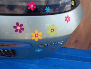 HONDA CIVIC VII HB 5D 04-05 KLAPA TYLNA BAGAŻNIKA G517M 7/8 MINIATURA