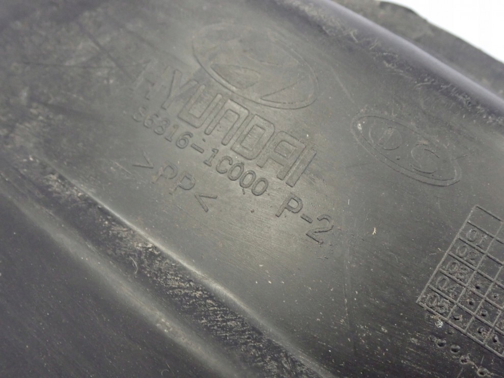 HYUNDAI GETZ 06-10 NADKOLE PRZEDNIE PRAWE 4/5