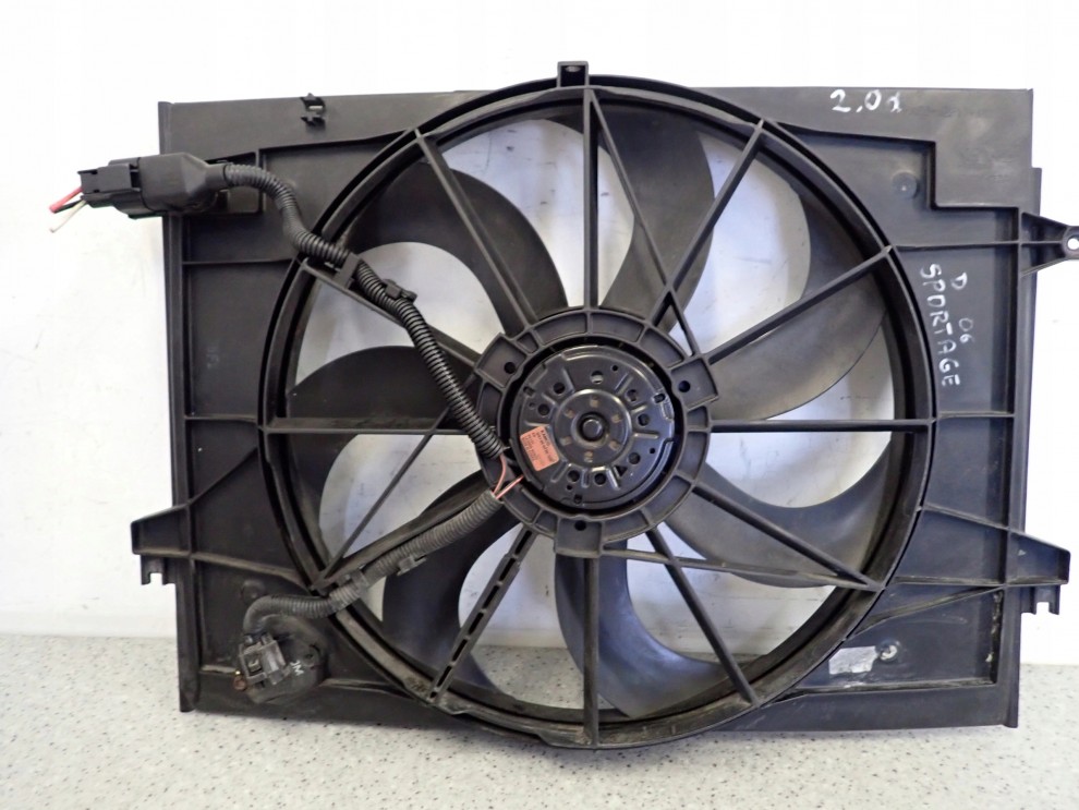 KIA SPORTAGE II 2.0 CRDI 04-10 WENTYLATOR CHŁODNICY 5/6