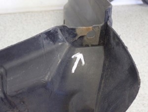 TOYOTA COROLLA HB E12 04-07 NADKOLE PRZEDNIE LEWE 8/9 MINIATURA