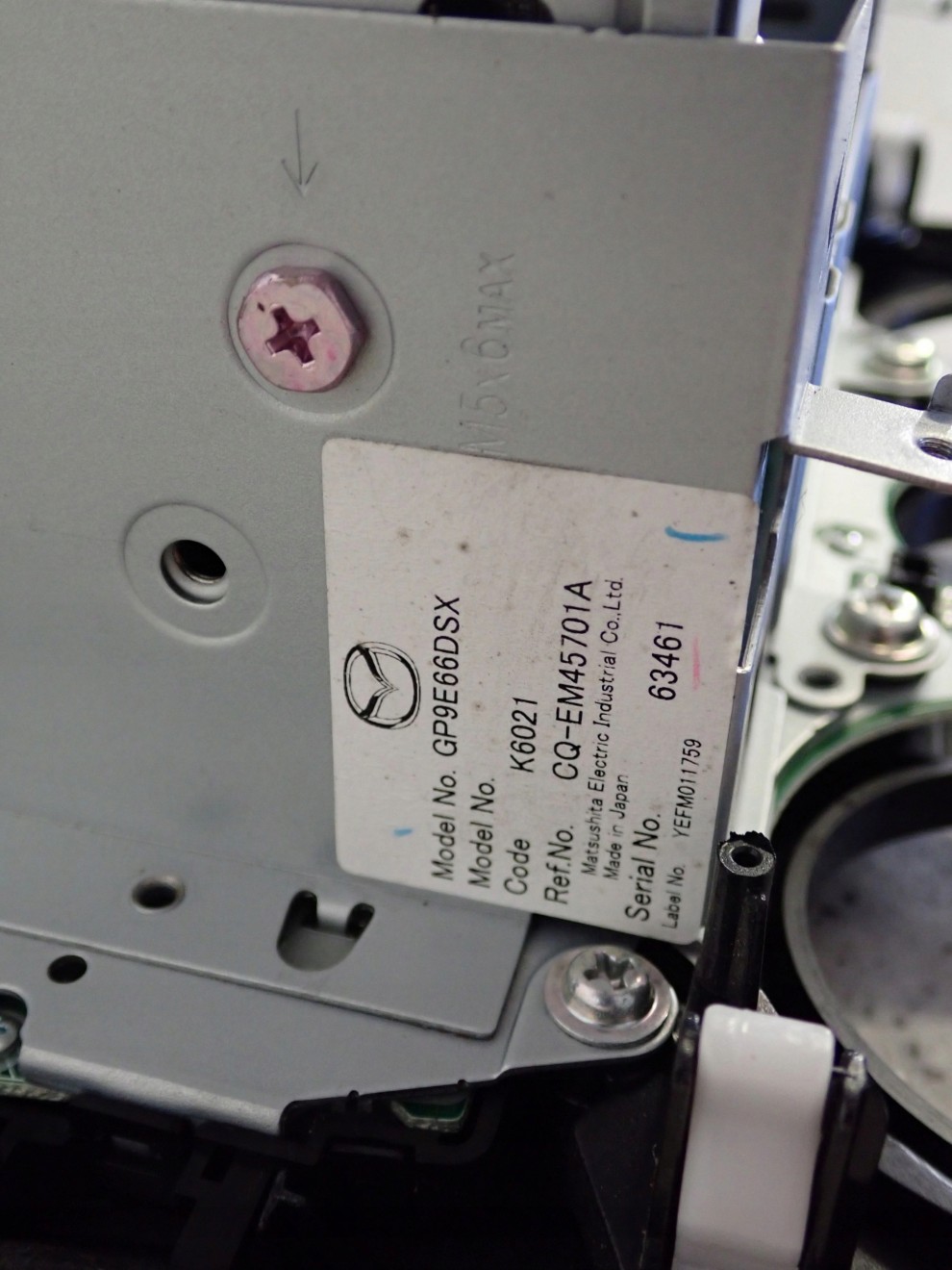 MAZDA 6 05-07 RADIO CD RADIOODTWARZACZ 8/8