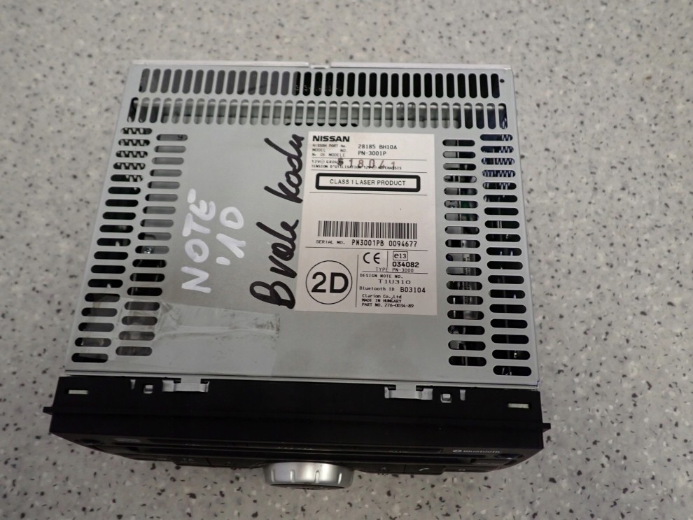 NISSAN NOTE E11 09-12 RADIO CD 3/5