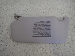 KIA RIO II LIFT 09-11 DASZEK PRZECIWSŁONECZNY PRAWY 4/5 MINIATURA