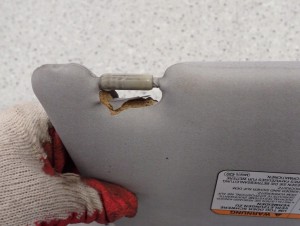 MITSUBISHI LANCER VII 04-07 DASZEK PRZECIWSŁONECZNY LEWY 5/8 MINIATURA