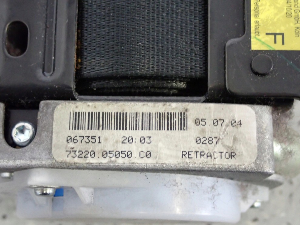 TOYOTA AVENSIS T25 02-07 PAS BEZPIECZEŃSTWA PRZEDNI LEWY 6/6