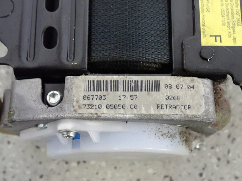 TOYOTA AVENSIS T25 02-07 PAS BEZPIECZEŃSTWA PRZEDNI PRAWY 5/5