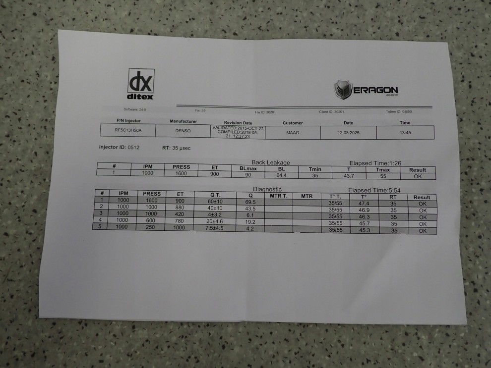 MAZDA 6 MAZDA6 02-05 2.0D RF5 WTRYSKIWACZ PALIWA SPRAWDZONY 2/3