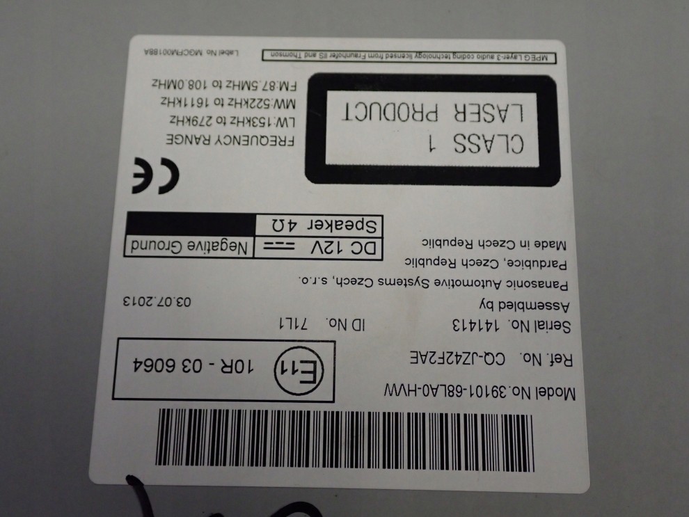 SUZUKI SWIFT 10- MK7 RADIO FABRYCZNE 39101-68LA0 4/5