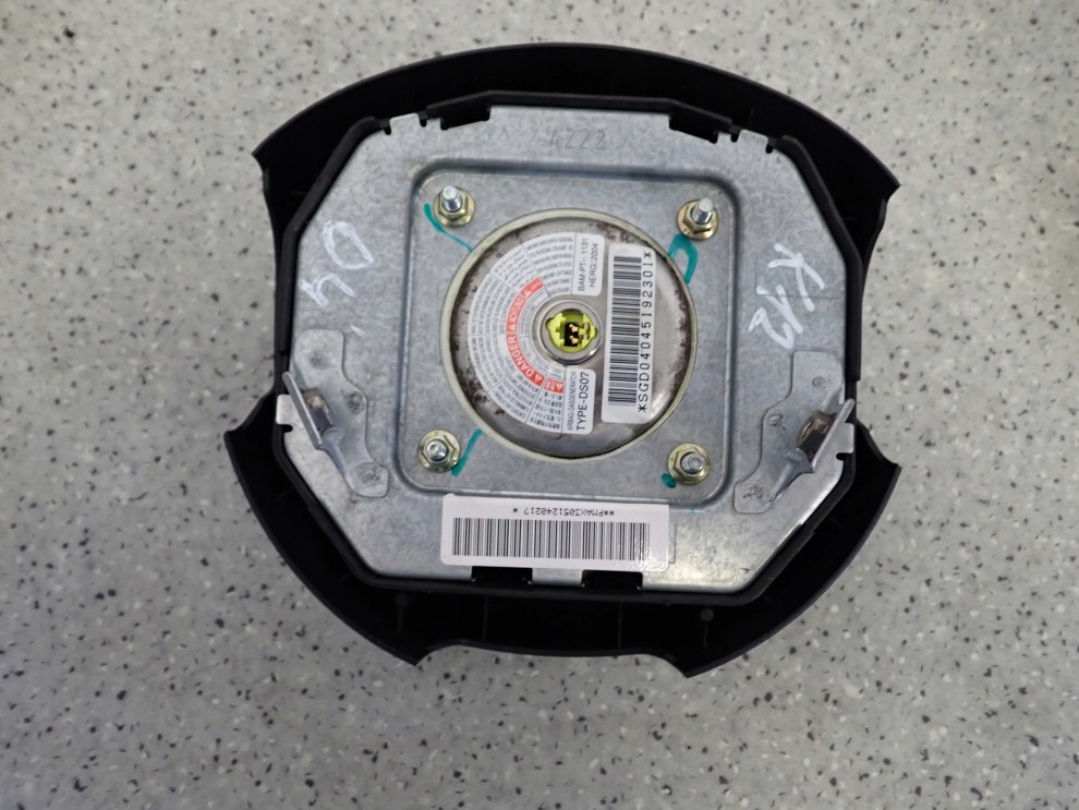 NISSAN MICRA K12 06-07 PODUSZKI POWIETRZNE SRSY AIRBAGI EU CIEMNO SZARE 8/11