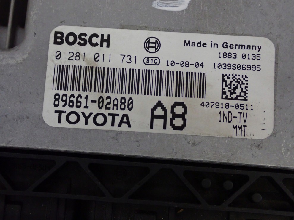 TOYOTA COROLLA 1.4 D4D 04-07 ZESTAW STARTOWY KOMPUTER STACYJKA 4/6