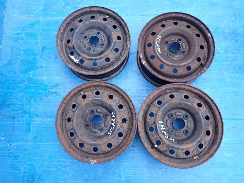 SUZUKI SPLASH 08- FELGI STALOWE KOMPLET 14x5J 4x100 ET45 1/11