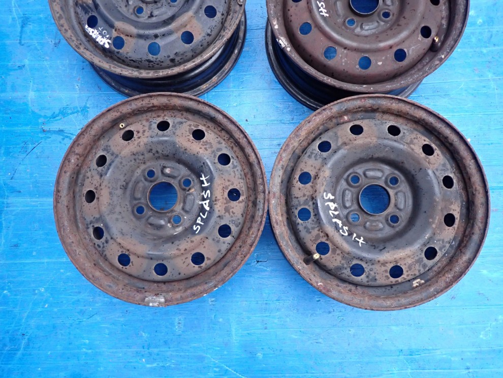 SUZUKI SPLASH 08- FELGI STALOWE KOMPLET 14x5J 4x100 ET45 2/11