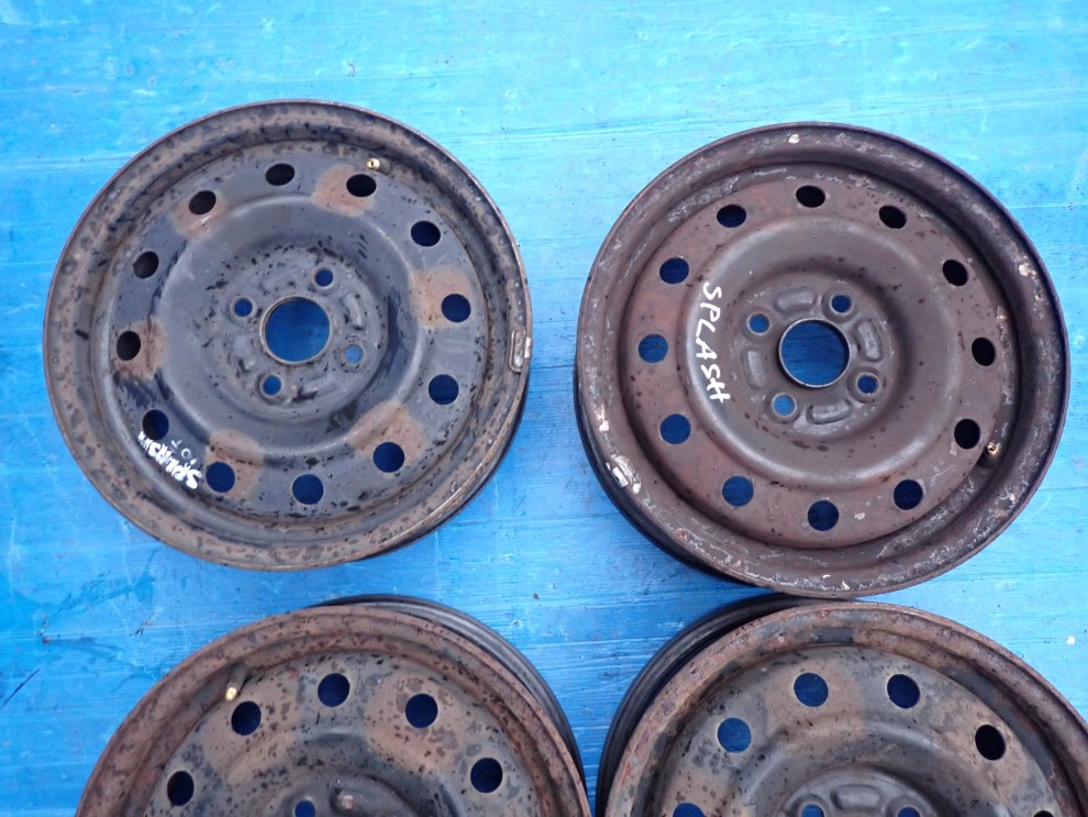 SUZUKI SPLASH 08- FELGI STALOWE KOMPLET 14x5J 4x100 ET45 3/11