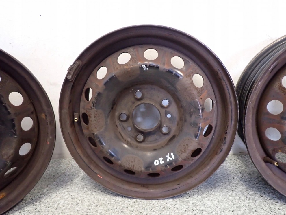 HYUNDAI IX20 09- FELGI STALOWE KOMPLET 15X6J 5X114.3 ET48 4/12