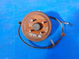 CHEVROLET AVEO T250 07- BĘBEN SZCZĘKI PIASTA TYLNA LEWA 1/5 MINIATURA