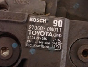 TOYOTA YARIS II 06-09 1.4 D4D ALTERNATOR 8/8 MINIATURA