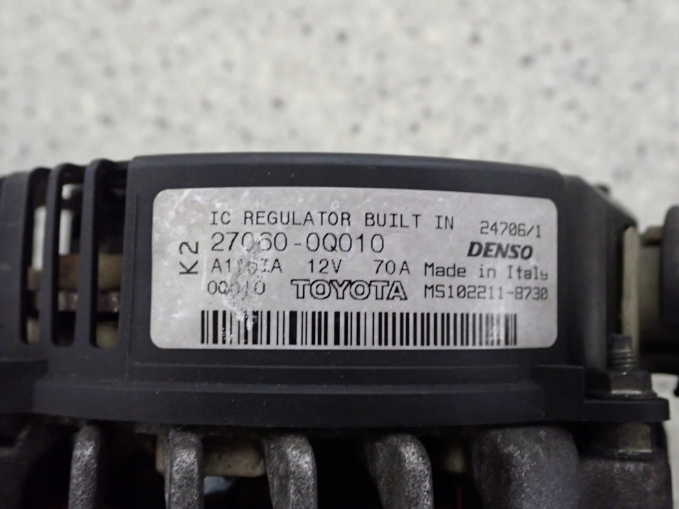 TOYOTA AYGO 1.0i 06-12 ALTERNATOR 2/6