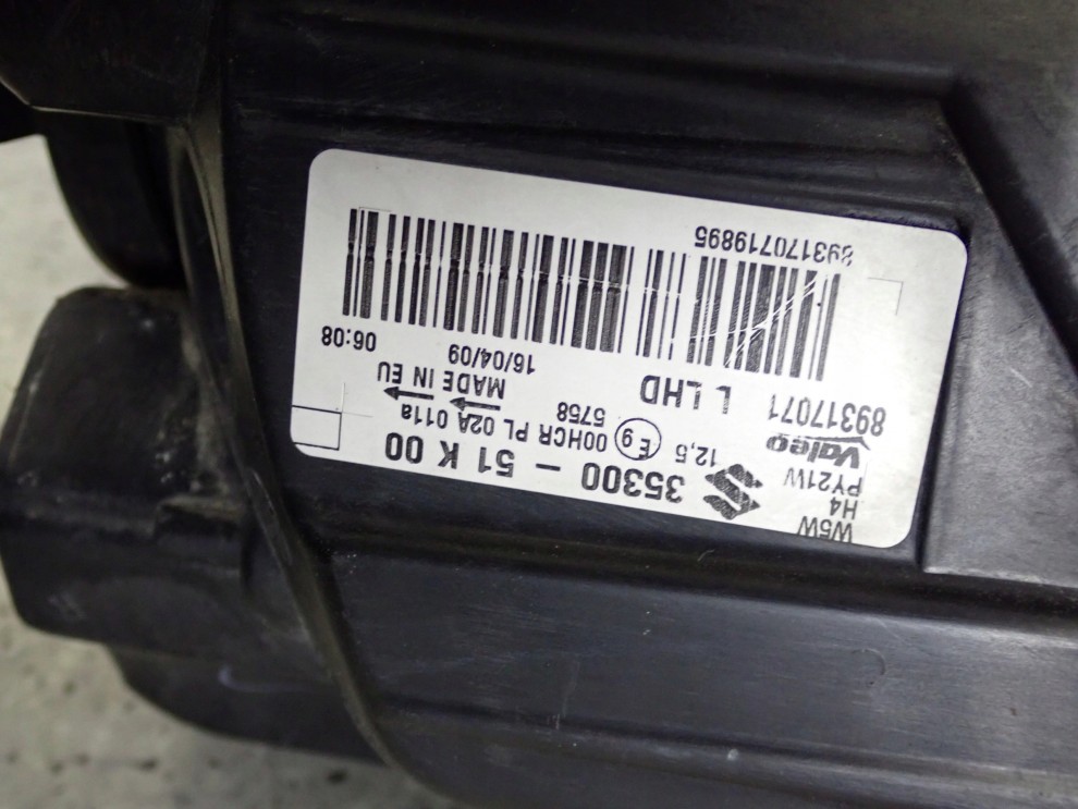 SUZUKI SPLASH 08-11 LAMPA PRZEDNIA LEWA REFLEKTOR 11/11