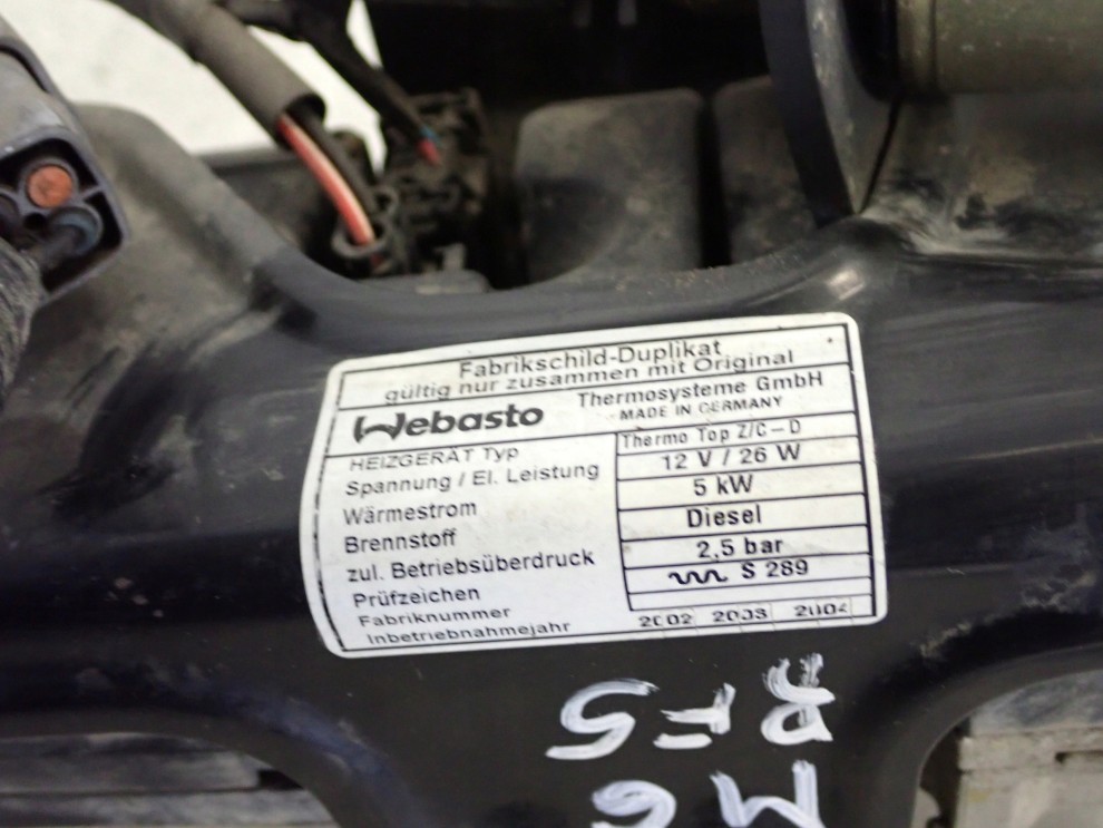 MAZDA 6 MAZDA6 2.0D RF5C 02-05 WEBASTO OGRZEWANIE POSTOJOWE 4/8