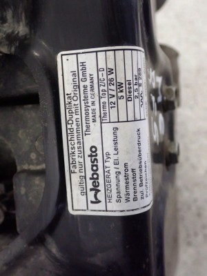 MAZDA 6 MAZDA6 2.0D RF5C 02-05 WEBASTO OGRZEWANIE POSTOJOWE 3/8 MINIATURA