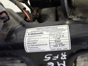 MAZDA 6 MAZDA6 2.0D RF5C 02-05 WEBASTO OGRZEWANIE POSTOJOWE 4/8 MINIATURA