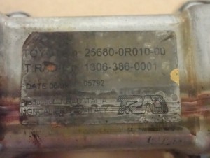 TOYOTA COROLLA VERSO 2.2 D4D 04- 09 CHŁODNICA SPALIN 5/5 MINIATURA