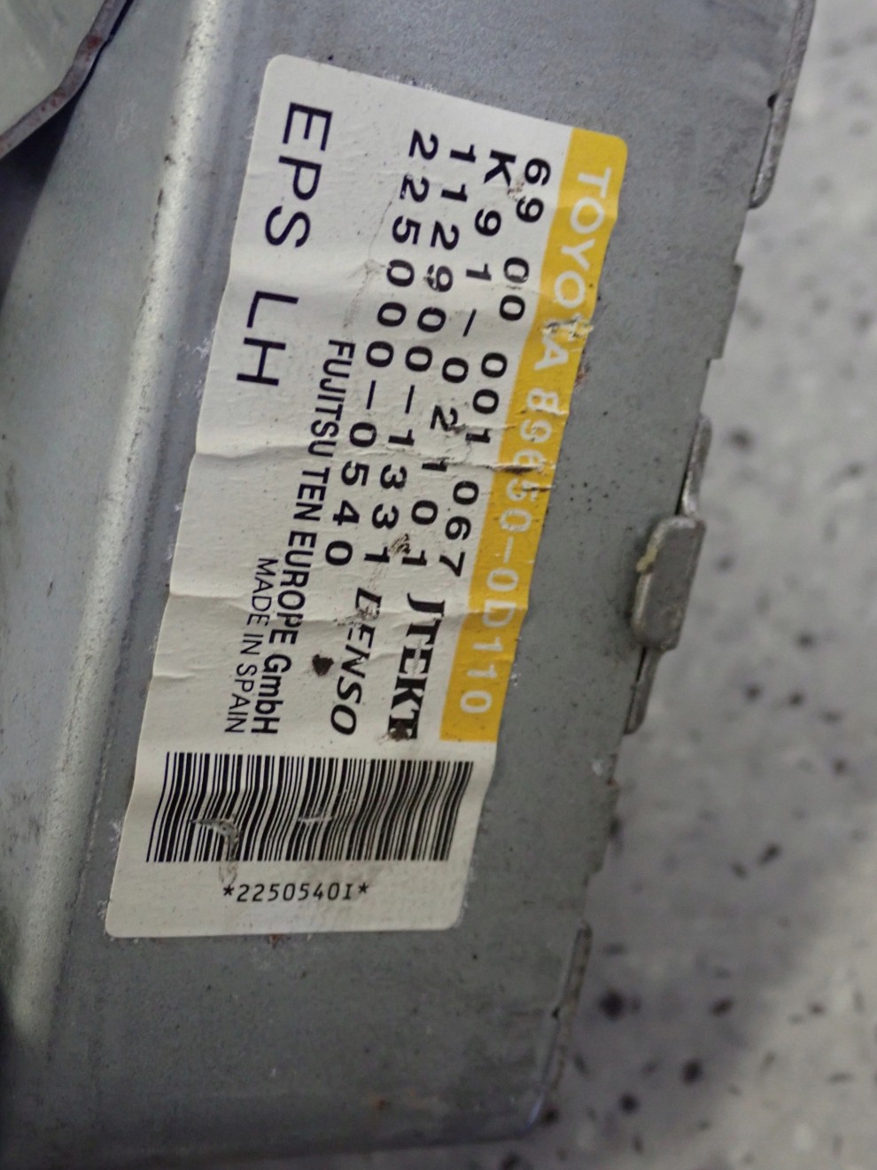 TOYOTA YARIS II 06-09 KOLUMNA KIEROWNICZA WSPOMAGANIE 7/10