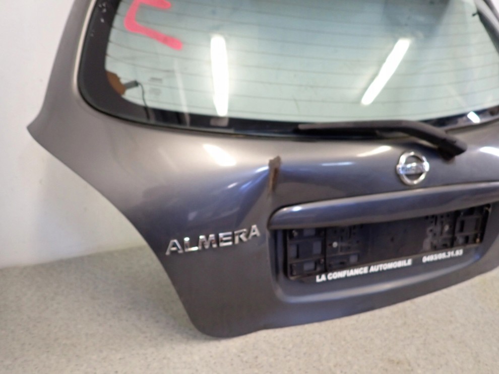 NISSAN ALMERA N16 HB 00-06 SZYBA TYLNA BAGAŻNIKA KLAPA NA SZYBĘ 3/10