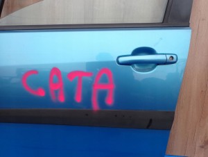 SUZUKI SPLASH 08-14 DRZWI PRZEDNIE LEWE ZDQ 4/12 MINIATURA