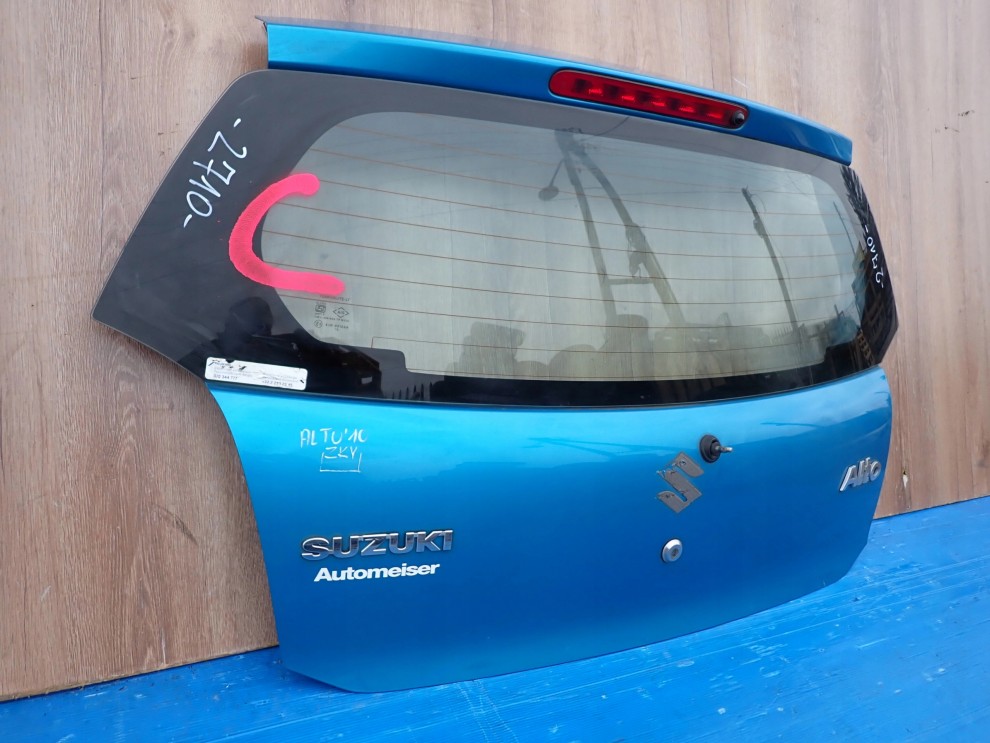 SUZUKI ALTO 09-14 KLAPA BAGAŻNIKA SZYBA TYLNA ZKY 3/9