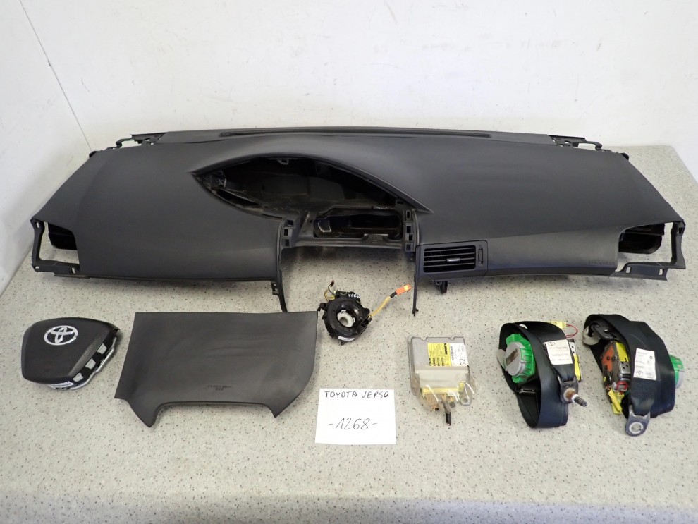 TOYOTA VERSO 09-13 PODUSZKI POWIETRZNE DESKA ROZDZIELCZA SRSY ZESTAW 1/16