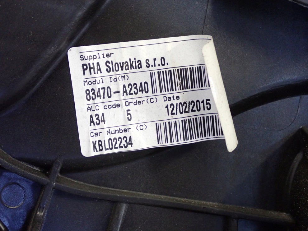 KIA CEED II KOMBI SW 15-18 PODNOŚNIK SZYBY TYLNY LEWY EUROPA LIFT 3/5