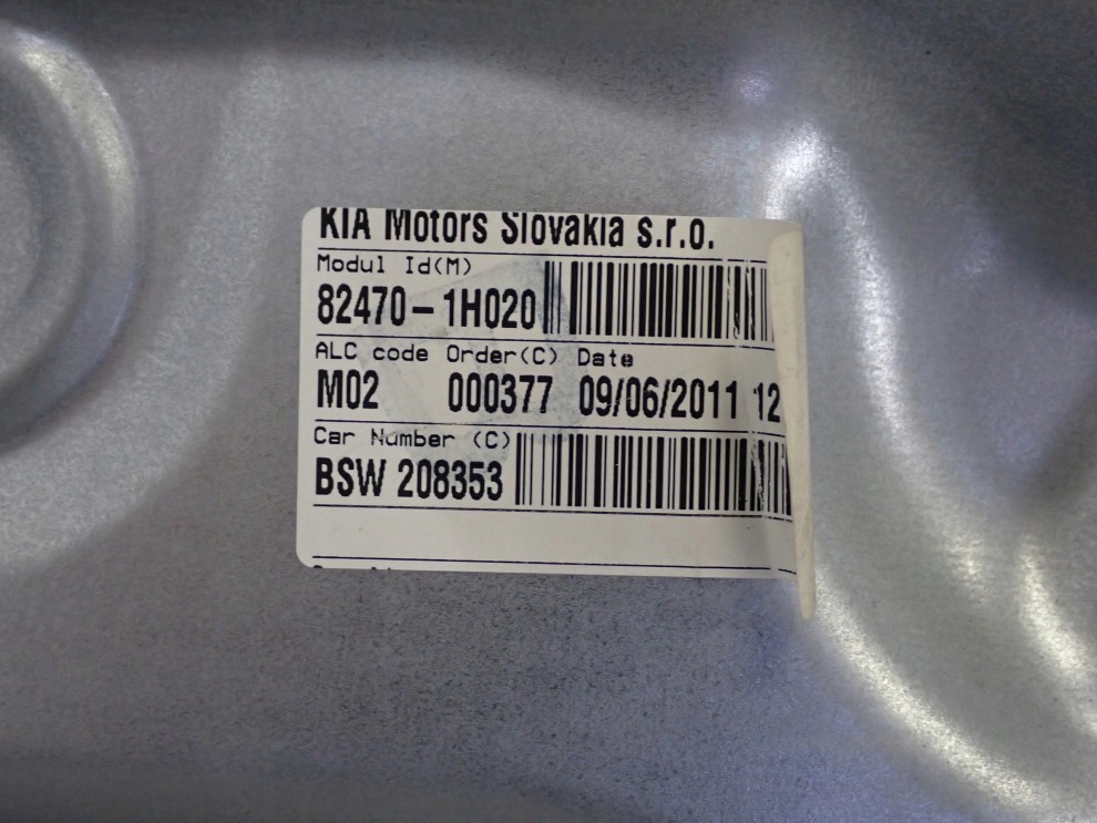 KIA CEED 06- PODNOŚNIK SZYBY PRZEDNI LEWY 6 PINOWY EUROPA 3/7